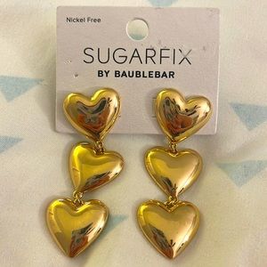 NWT Sugarfix by Baublebar Heart Dangle Earrings